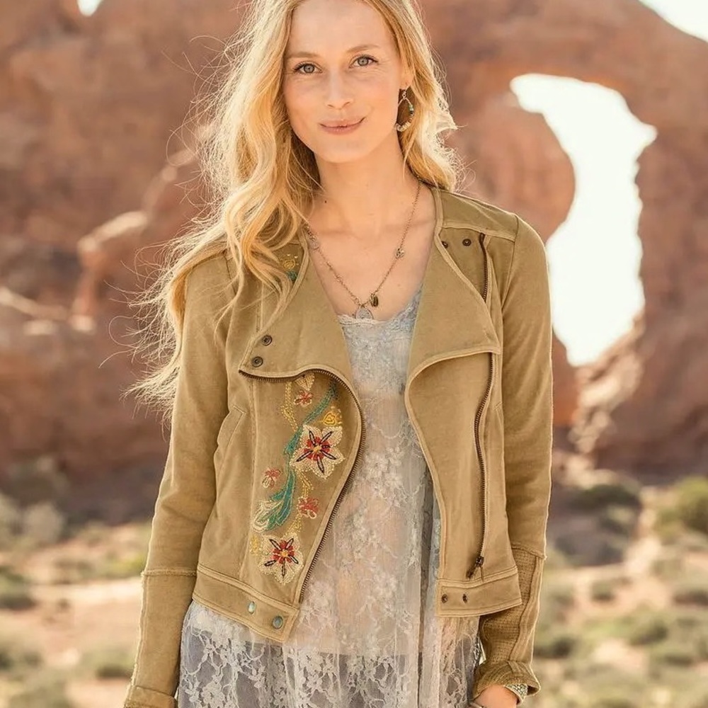 SUNDANCE CATALOG Desert Spirit Moto Jacket